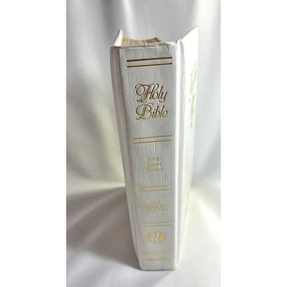 1984 American Bible White Holy Bible Red Letter Our Treasured Memories Edition - Picture 3 of 10